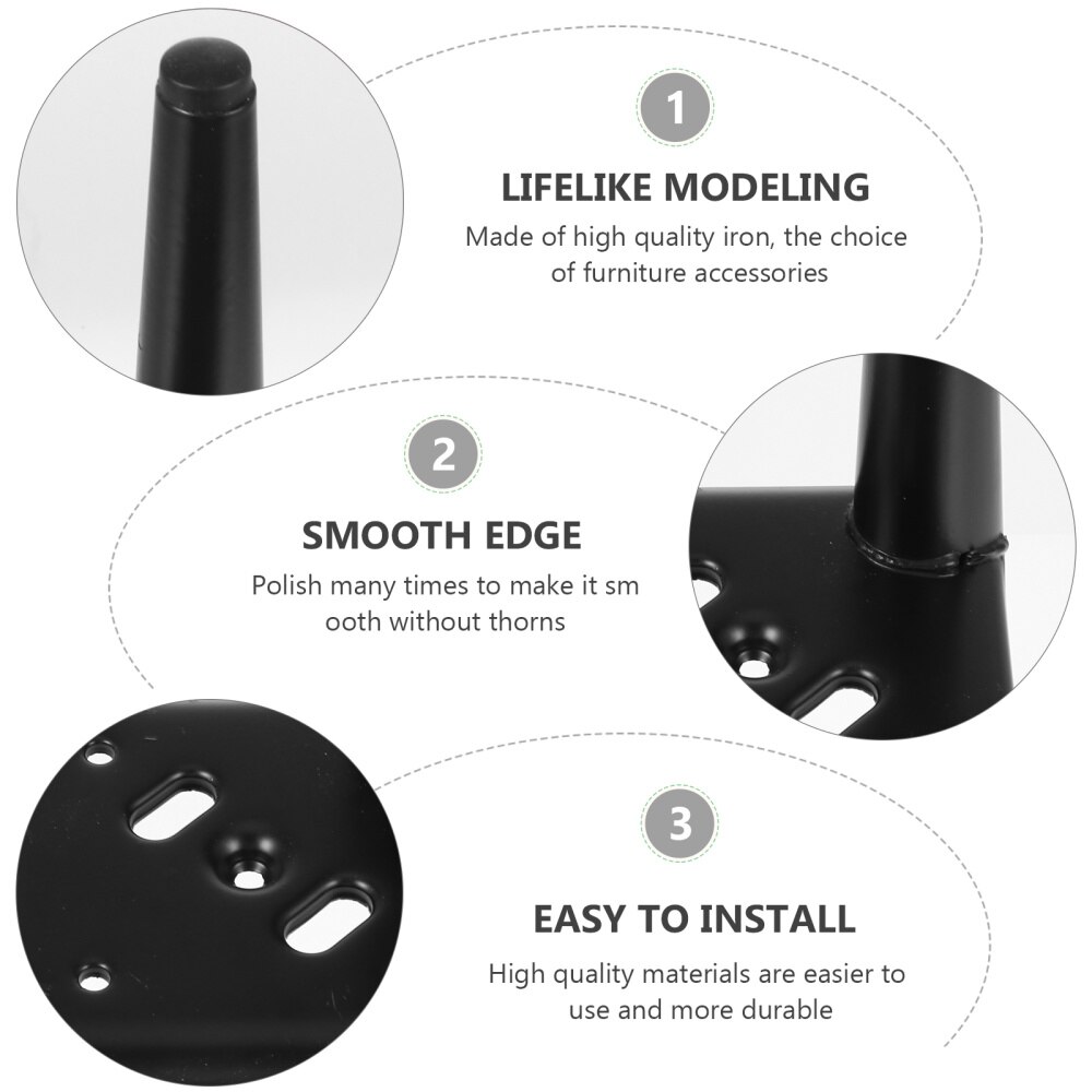 4 szt. Strona główna metalowa żelazna nóżka robić sofy szafka noga łóżko noga meble wsparcie stopy