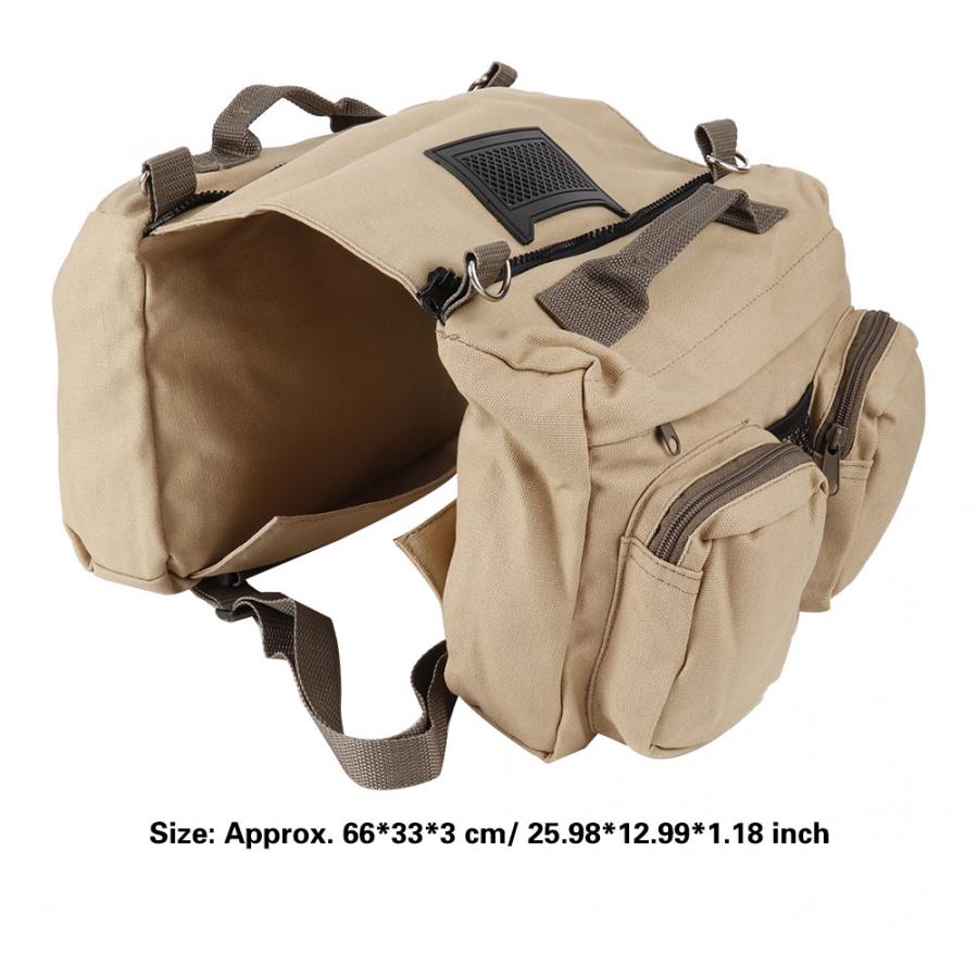 Hond Outdoor Rugzak Reizen Kamperen Wandelen Zadel Side Bag Voor Medium Grote Hond Hond Zadeltas
