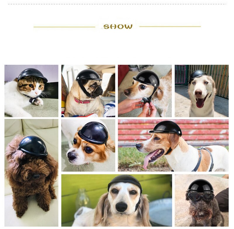 Hond Motor Helm Hoed Cap Hond Kat Kostuum Accessoire Dierenwinkel Motorfiets Abs Plastic Speelgoed Hond Helm Cap Twee Maten huisdier Product