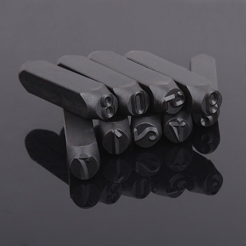 36Pcs Letter Punch Stamp Tool Alphanumeric Stamping Pressing Kit Leather Craft DIY Metal Steel Punch Stamp Seal Tool