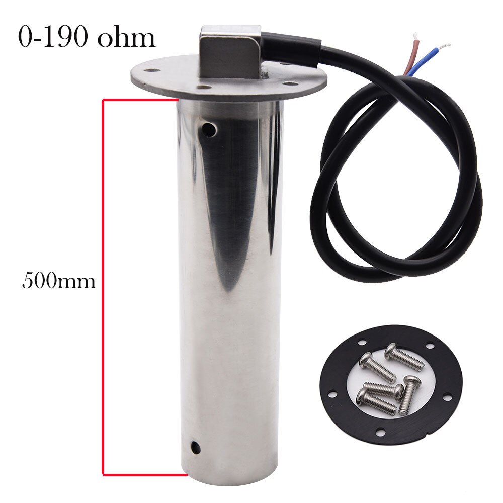 Universal 52MM Digital Car Boat Holding Tank Level Gauge Meter Fit for Boat Water Sender Unit Water Level Sewage Sensor150-500mm: 500mm-190