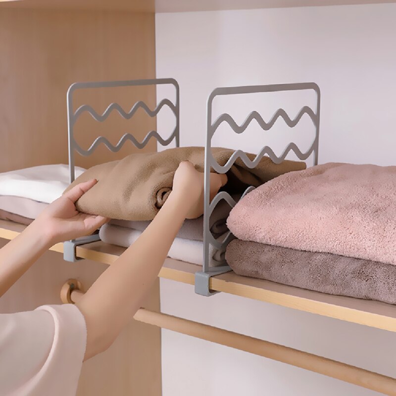 Divisori per ripiani per armadio ripiani divisori per guardaroba divisori per armadio divisori per desktop organizzare porta asciugamani per utensili