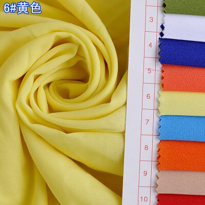 55 farben Chiffon stoff weich hängt auch nicht transparent für kleid futter tuch trouses Material 100d hochzeit diy näHenne: Gelb