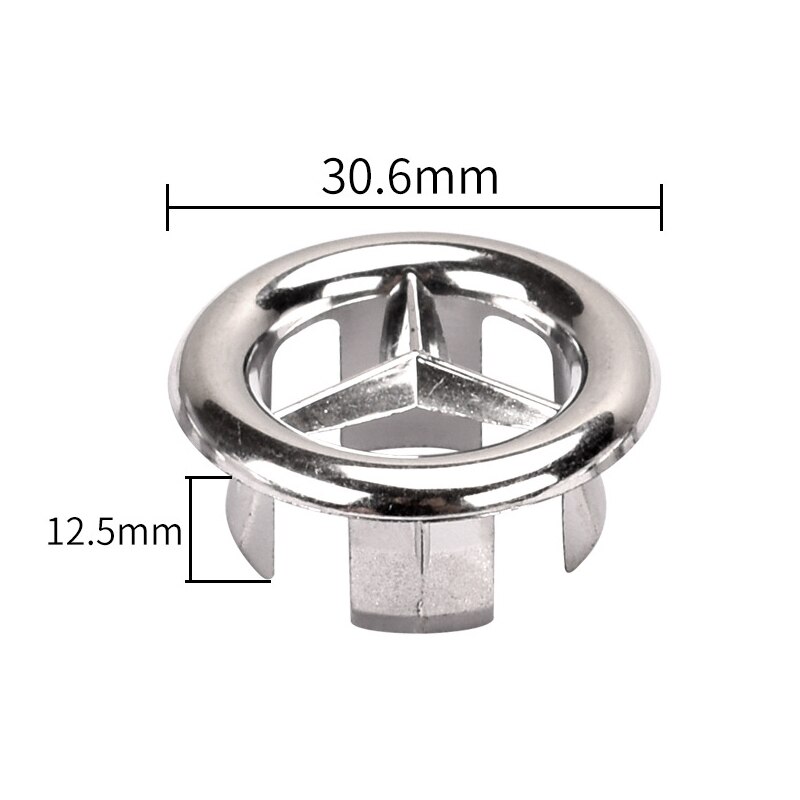 Bath Sink Ring Overflow Cover Plastic Silver Plated Bathroom Ceramic Basin Ceramic Basin Overflow Ring wash basin overflow ring: Y / 1pcs