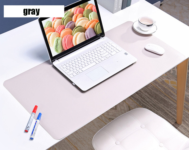 40*80CM Spielen Maus Pad Gamer Einfarbig Tastatur Maus matt Geschäft Mousepad für PC Laptop Spielen mauspad schreibtisch Mousepad: grau