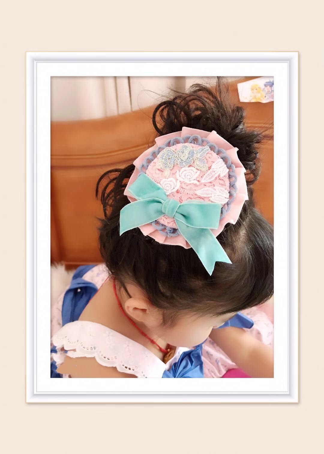 Clips de cheveux pour filles espagnoles | , faites à la main, nœuds de cheveux de bébé filles, bandeau bébé, accessoires pour cheveux de douce: Rose