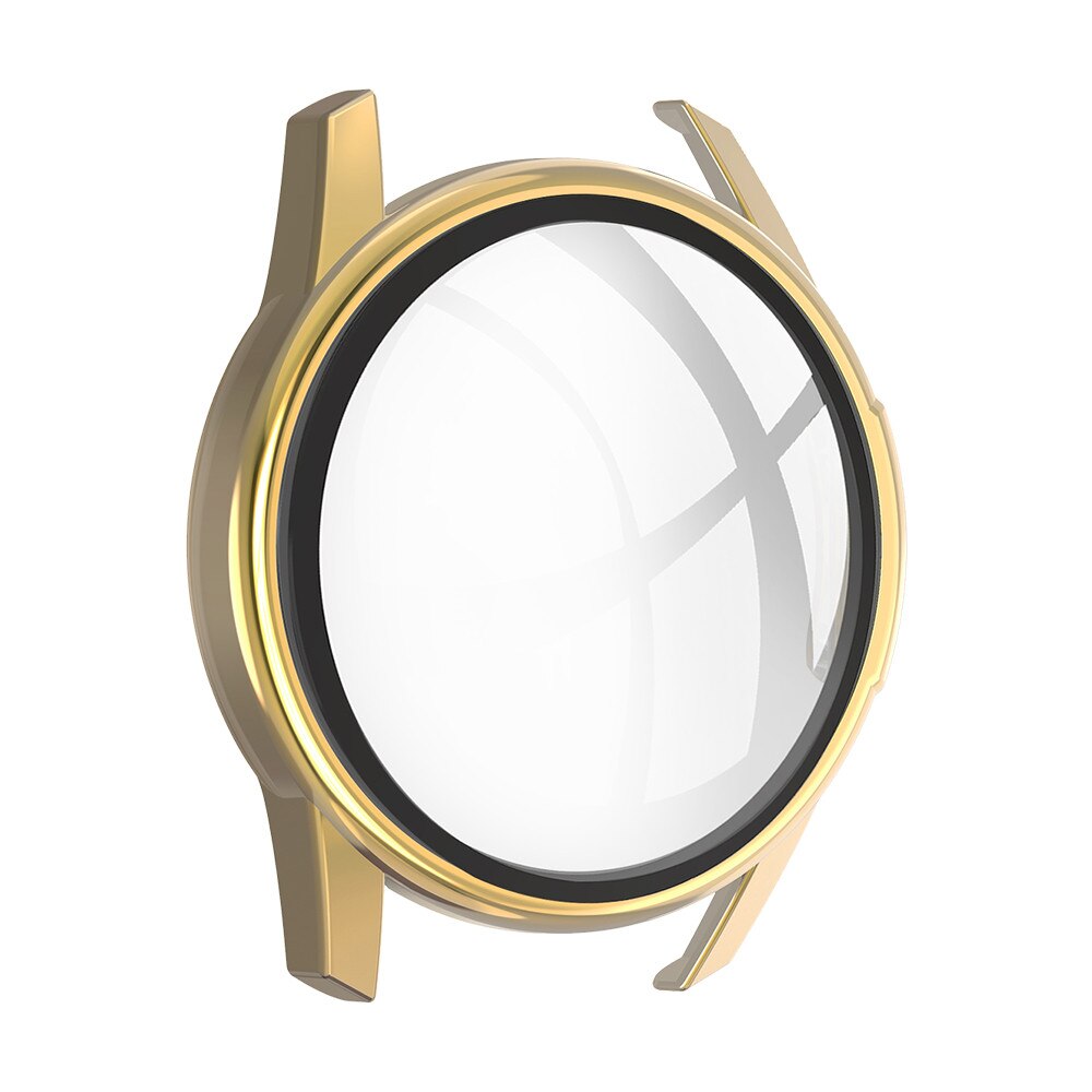 Capa protetora de tela para huawei relógio gt 2 46mm 42mm 2e caso gt2 pára-choques com filme de vidro temperado completa acessórios do escudo: Gold / For GT 2e 46mm