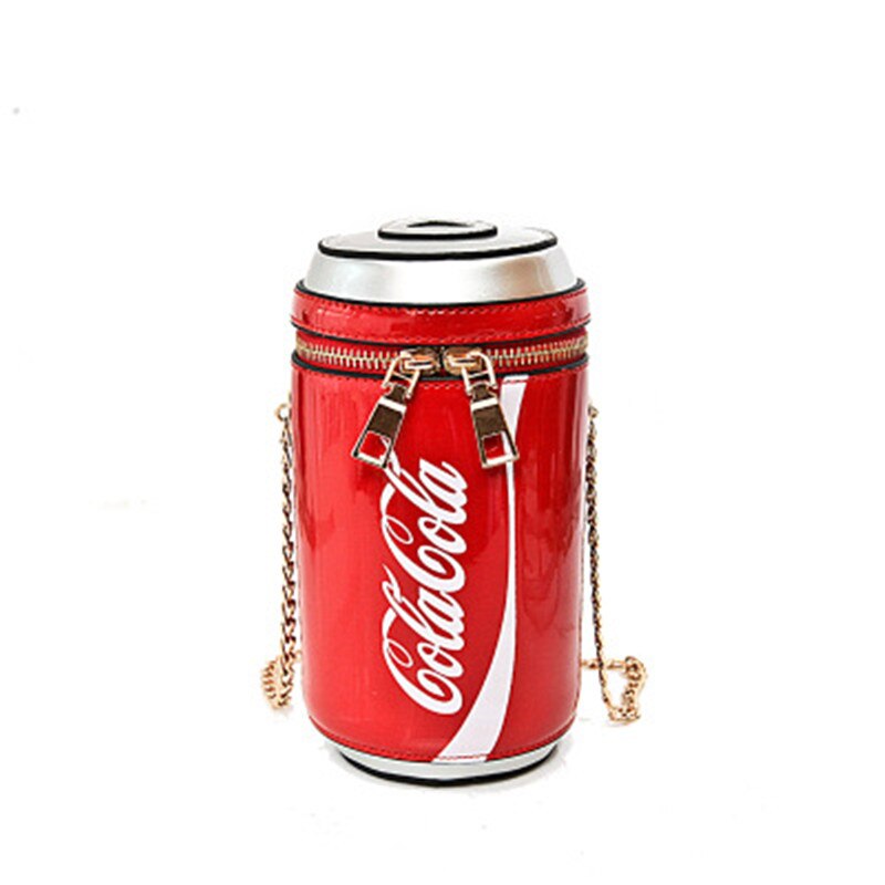 Cola dåser til kvinder skuldertasker til kvinder personlighed netværk crossbody taske til piger mini aftenpung sæk
