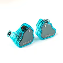 7Hz x Crinacle Zero :2 zaktualizowany sterownik dynamiczny 10mm IEM przewodowe słuchawki douszne słuchawki douszne do gier z kablem do muzyka: Błękitny