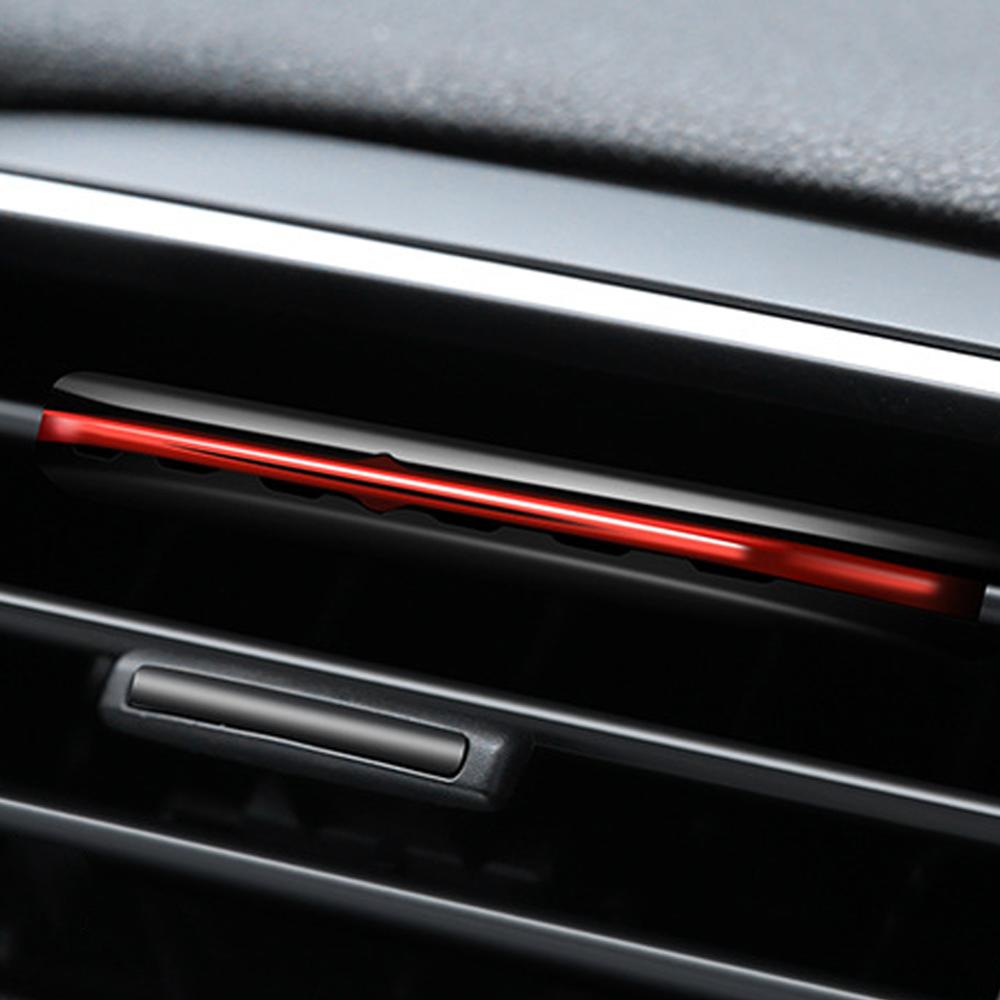 Bil luftfrisker lukt i bilen styling luftventil parfyme parfym smak til auto interiør tilbehør luftfrisker: Rød