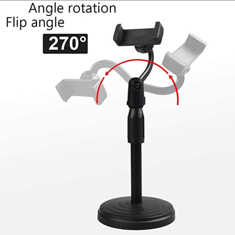 In Acciaio Inox Multifunzione Del Telefono Delle Cellule Da Comodino Tablet Desktop Pigro Del Basamento di 360 ° di Rotazione Regolabile Supporto Del Telefono a Mani Libere: Model B