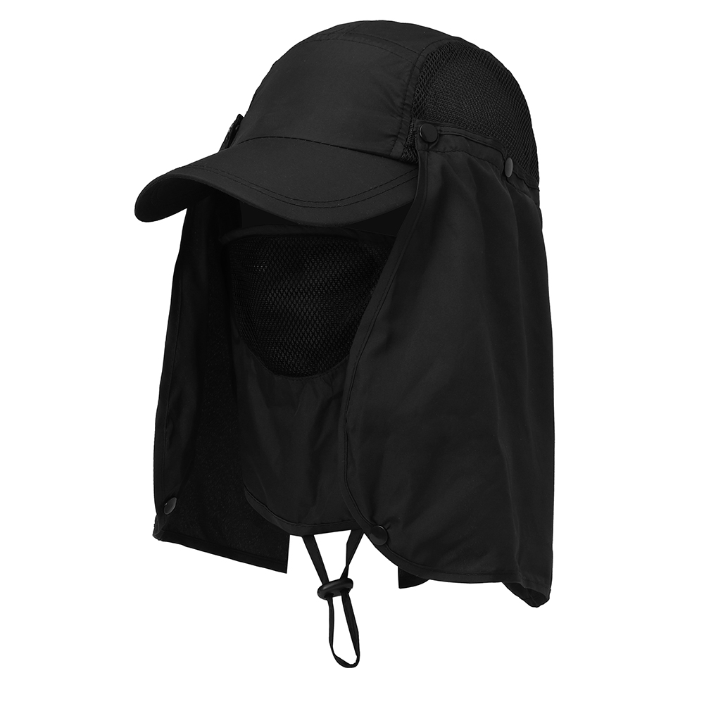Gorra de pesca para deportes al aire libre, visera para senderismo, protector UV, cubierta para el cuello y la cara, gorra de protección solar para pesca