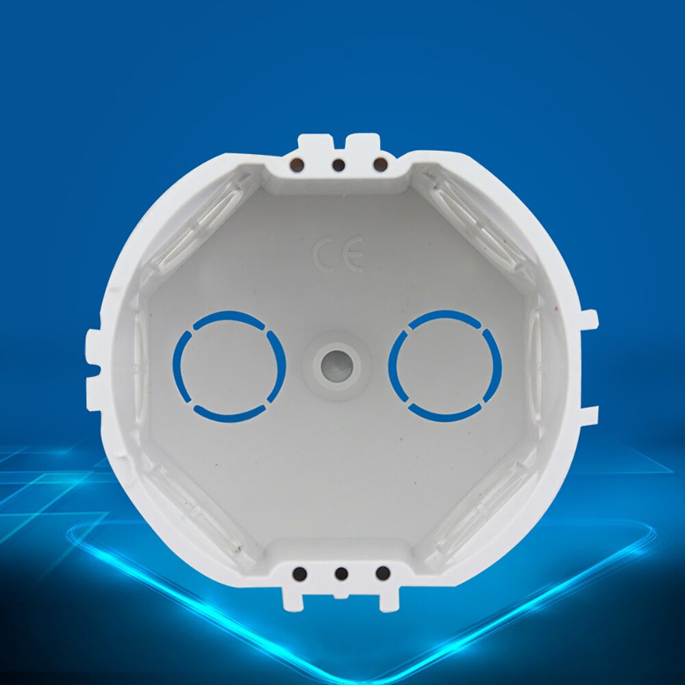 Junction Box EU Germany Standard Electrical Mounting Rectangle Handy Secret Stash Conduit Wall Mount Switch Boxes PVC Material