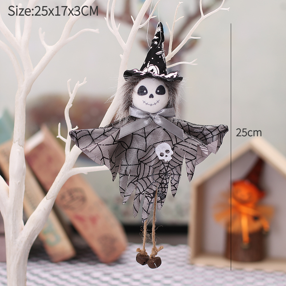 Halloween-dekorasjoner dukkebardekor gresskar spøkelsesheks anheng skummel halloween barn halloween-festdekorasjon til hjemmet: Mintgrønn