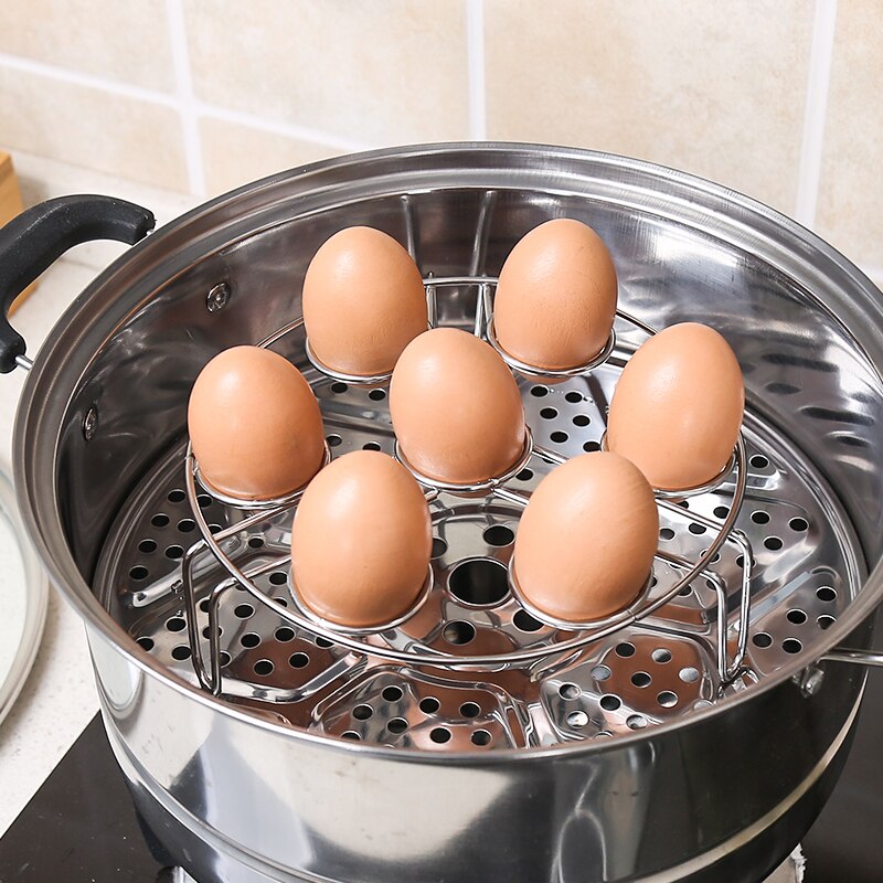 1pcs Stainless Steel Egg Steamer Shelf For Steamer Pot Instant PotStackable Eggs Steam Rack Holder Kitchen Gadgets tools