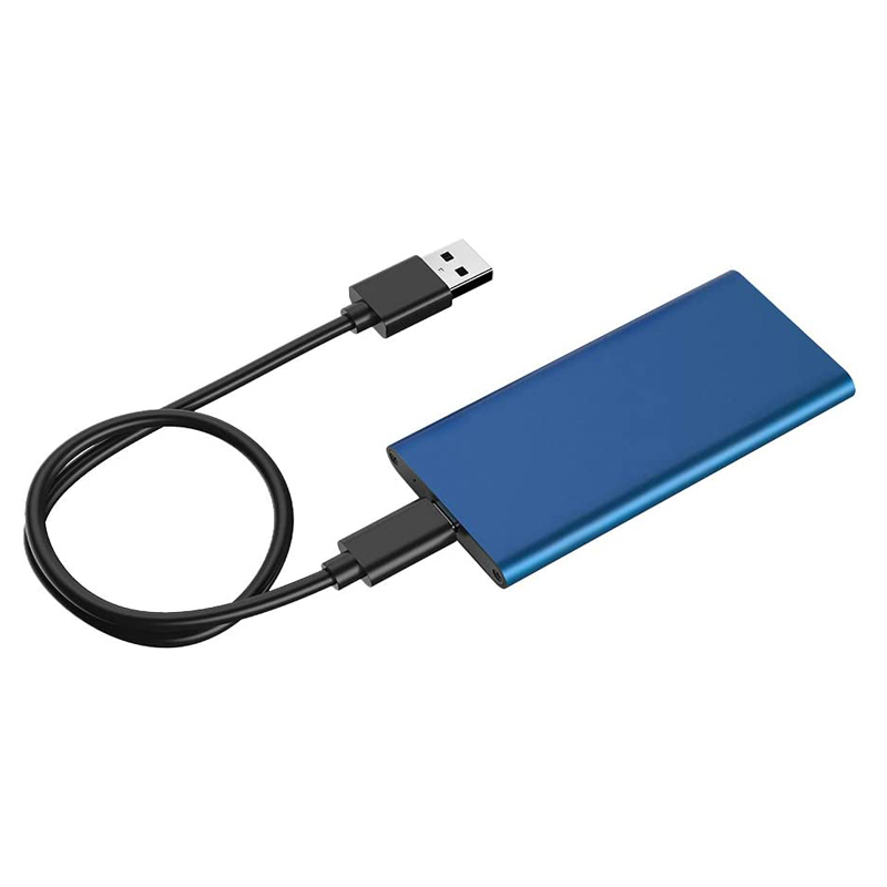 mSATA auf USB 3.1 SSD-Gehäuse-Adaptergehäuse mit USB-Typ-C-Schnittstelle für 30 x 50 mm/30 x 25 mm mSATA interne Solid-State-Festplatte