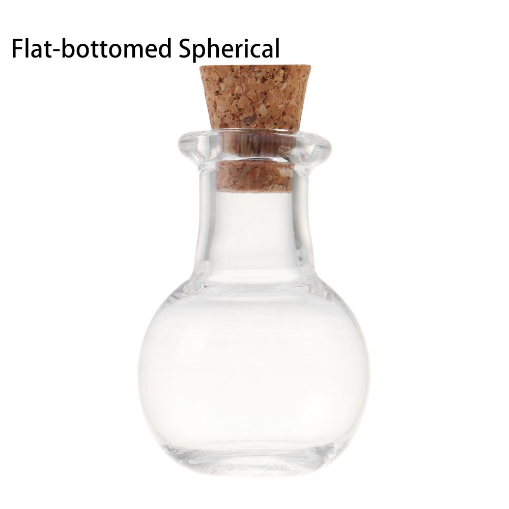 Mini bouteille de souhait en verre avec bouchon en liège, 10 pièces, petites bouteilles de souhait à dérive claires pour fête de mariage, fournitures de décoration de maison: 3HA