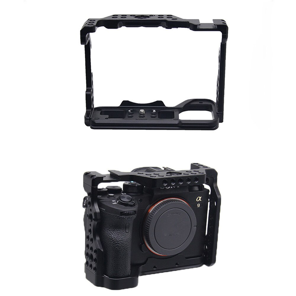 Quick Release Camera Cage with Shoe Mount for Sony A9 II Alpha Camera Shooting Video Film Making Stabilizer