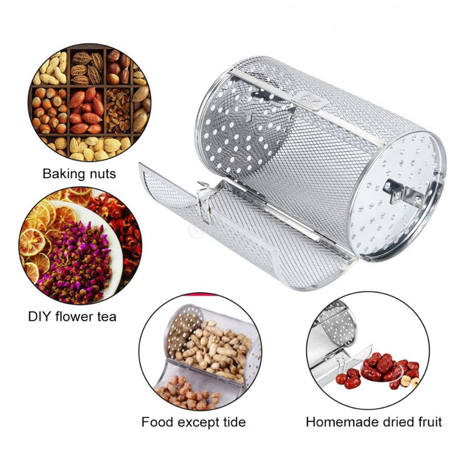 Kitchen Rotisserie Grill Roaster Drum Oven Basket Oven Roast