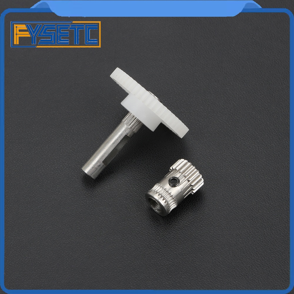 Extrusora de eje extrusor BMG, engranaje de montaje, extrusora única y doble directa con polea de acero Prusa i3 para engranaje impulsor primario 1,75/5,0