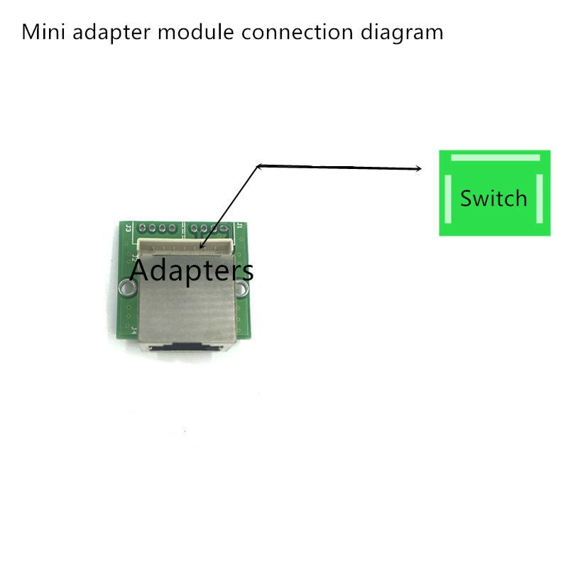 Schakelaar module 4 port 10/100/1000 mbps Un management Ethernet switch RJ45 port unmanaged commerciële Ethernet switch