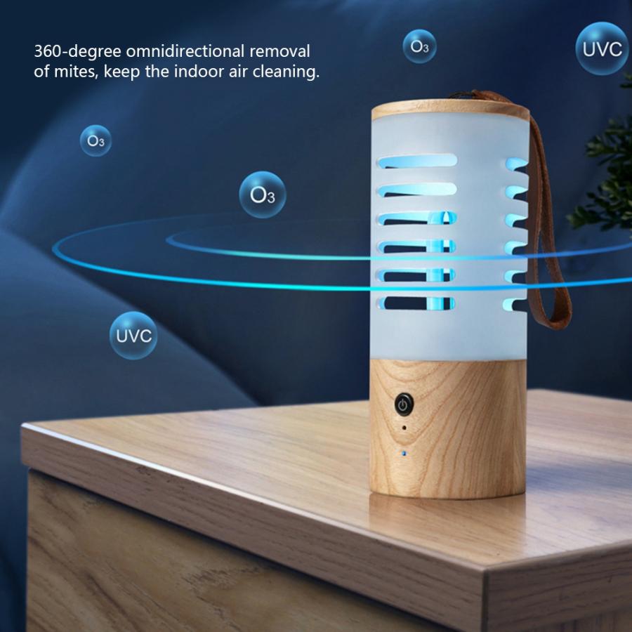 UV sterilisator Haushalt Auto Mini Tragbare Uv Lampe USB Aufladbare UV Ozon sterilisator 360-grad entfernung von milben