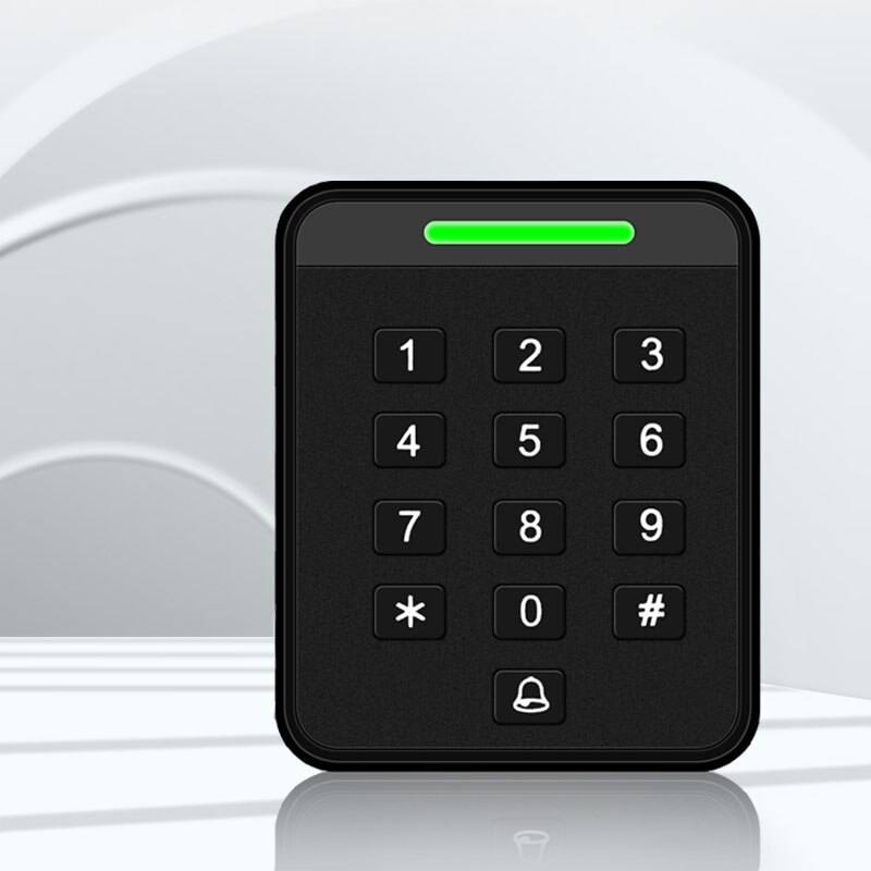 ZK 125KHz 13.56MHz RFID Access Control Keypad Kits EM MF Card Reader Standalone Door Access Control System Door Lock