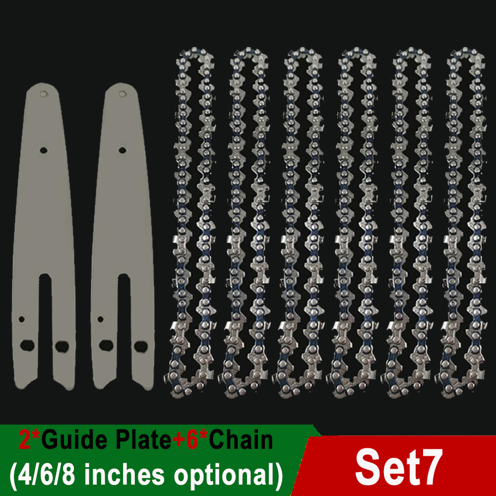 4"/6"/8" Inch Chain Saws Blade for Cutting Wood 1/4"LP 0.043" Gauge 28/37/45DL Mini Chainsaw Chains Electric Chains Replacement: 88 inches / PURPLE