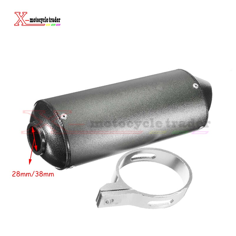 28mm 38mm motorsykkel eksospotterør for 125cc 150cc 160cc dirt pit bike for honda kawasaki yamaha atv utv baja orv