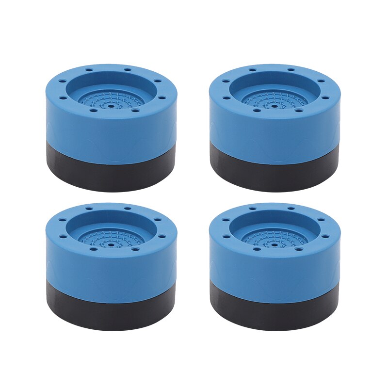 BETOCI 4PCS Washing Machine Floor Mats,Shock And Noise Reduction,Furniture Heightening Mat,Kitchen And Bathroom Non-Slip Mats: 4pcs Blue 3.5cm