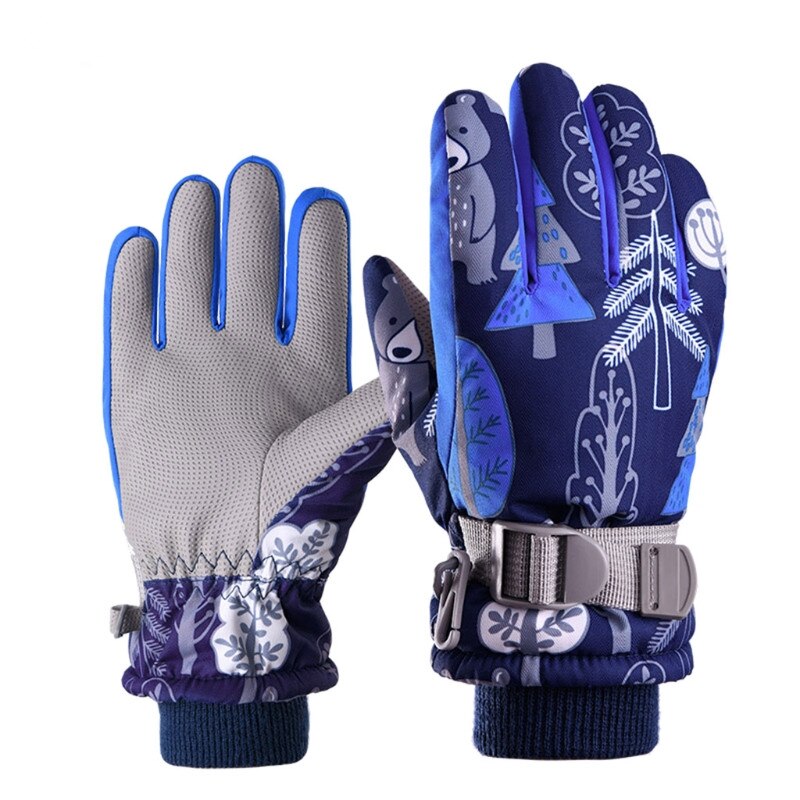Professionele Kids Ski Handschoenen Winter Warme Snowboard Handschoenen Kinderen Motorrijden Waterdicht Sneeuw Handschoenen: 4 / S
