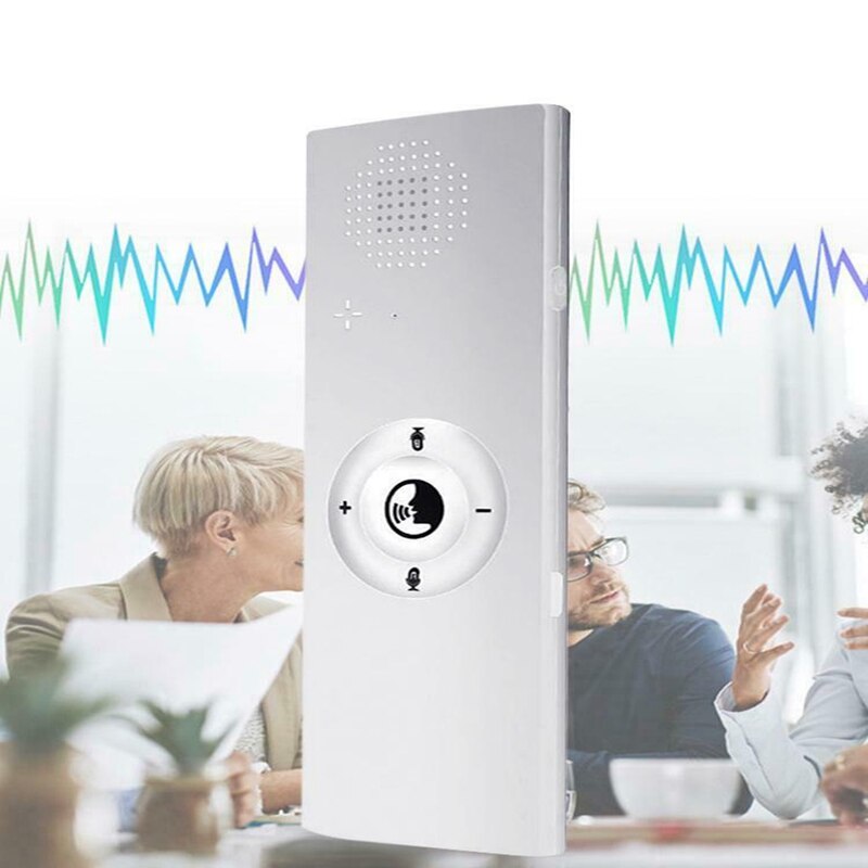 Hfes Draagbare Mini Multi-Taal Smart Voice Vertaler 40 Talen Vertaler Bluetooth Draadloze Twee-weg Real Time Instant vo
