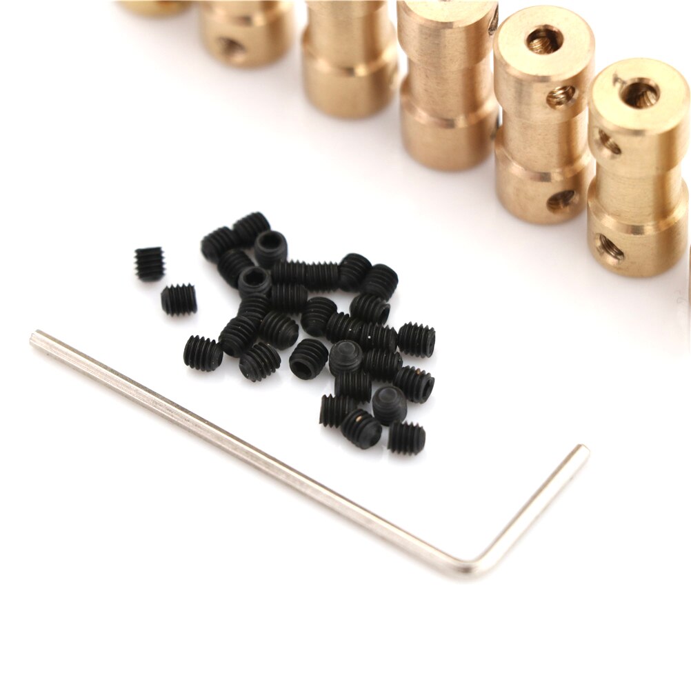 Brass Flexible Motor Shaft Coupling Coupler Motor Transmission Connector Drive Shaft 2mm 5 Connector Boat Rc C22