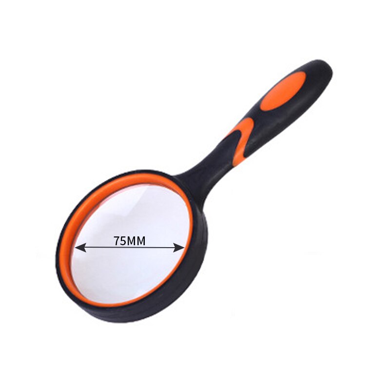50/65/75/100mm Magnifying Glass Portable Handheld Magnifier for Jewelry Newspaper Book Reading Eye Glass: 75mm