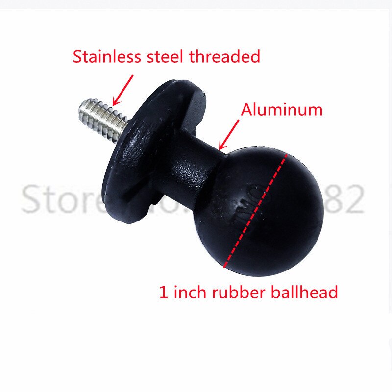 Jadkinsta Motorcycle Ballhead Holder Mount 1 Inch Autocycle Stand for Gopro Xiaomi for iPhone for GPS: Aluminum type 1-4