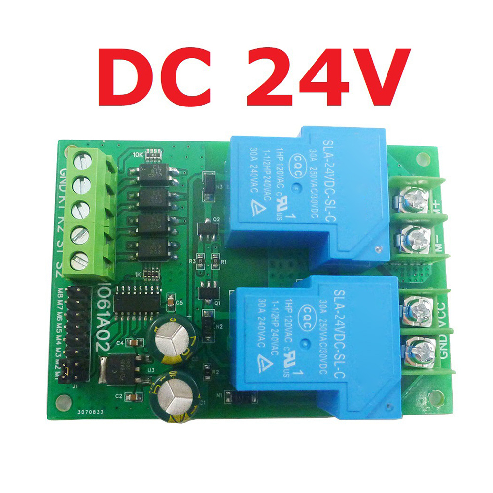 30A DC12V/24V Dc Motor Controller Relais Board Vooruit Achteruit Controle Limiet Start Stop Schakelaar Voor Garagedeur crane Lift: S