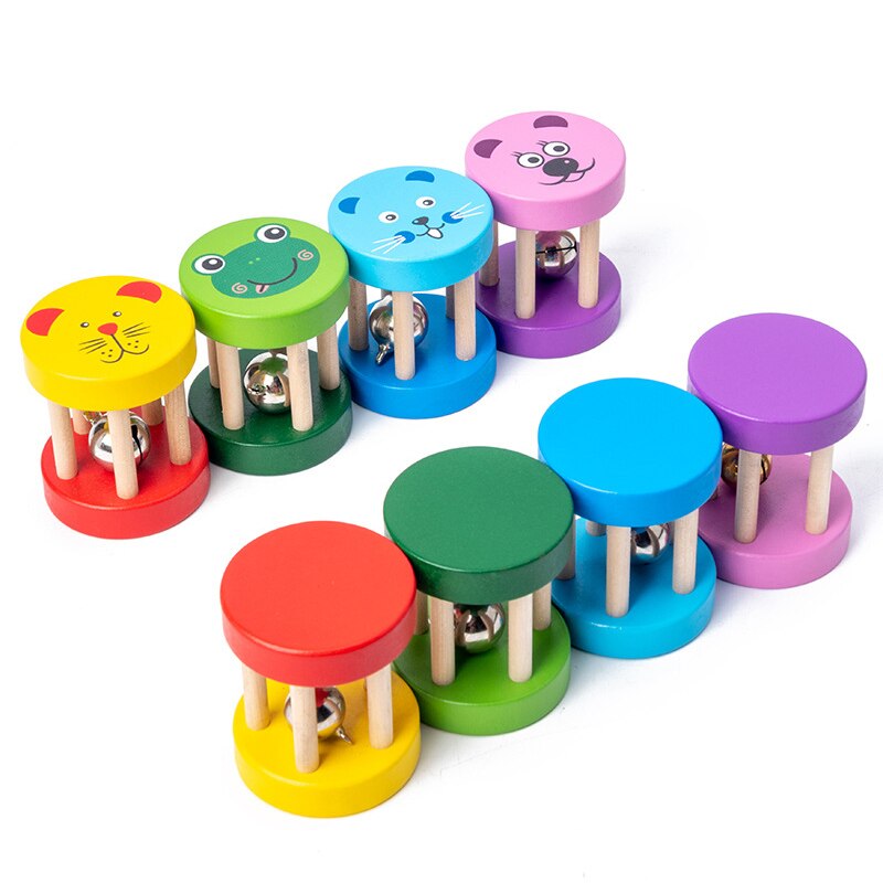 Baby Speelgoed Montessori Houten Rammelaars Zand Hamer Verlichting Houten Blokken Puzzel Game Development Baby Speelgoed 0 12 Maanden