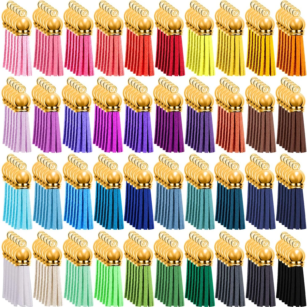 20 unids/lote borlas llavero de cuero borlas Mini borlas para manualidades DIY llavero colgante joyería de verano hacer pendientes dijes: Gris plata