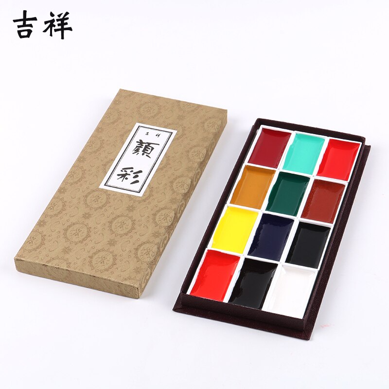 1 Set Japan Sakura Gunstige Effen Aquarel Pigmant 60/48/35/24/18/12/8/6 Kleuren Professionele Hoge Parel/Fluorescerende Kleur