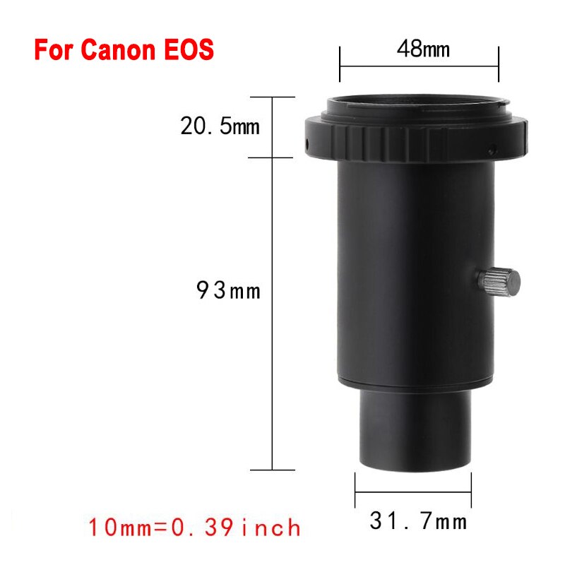 Aluminum T2 Adapter Telescope Extension Tube 1.25 inch Telescope Mount Thread T-Ring For Sony/Canon EOS/Nikon Camera Accessories: For Canon EOS