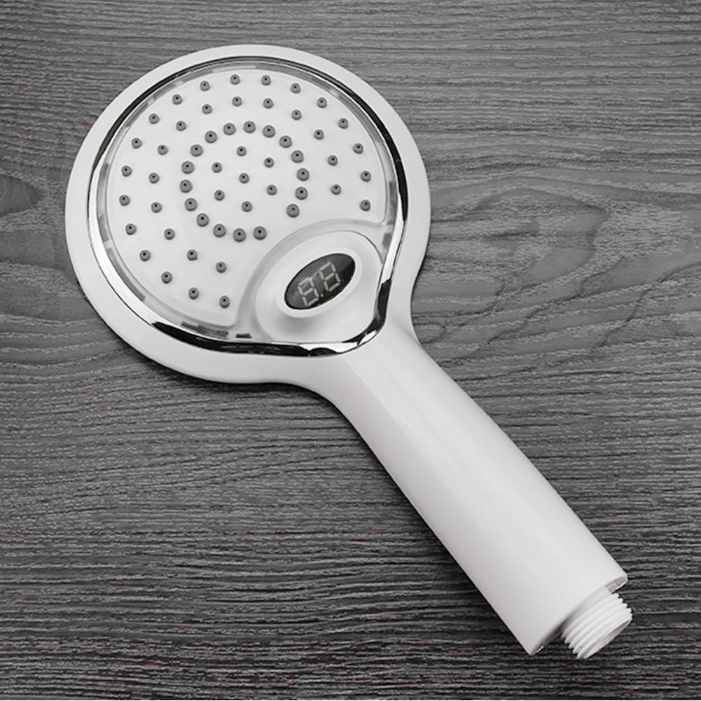 Led Licht Douchekop Handheld Douchekop Met Temperatuur Digitale Display 3 Kleuren Water Powered Led Douchekop Sprinkler