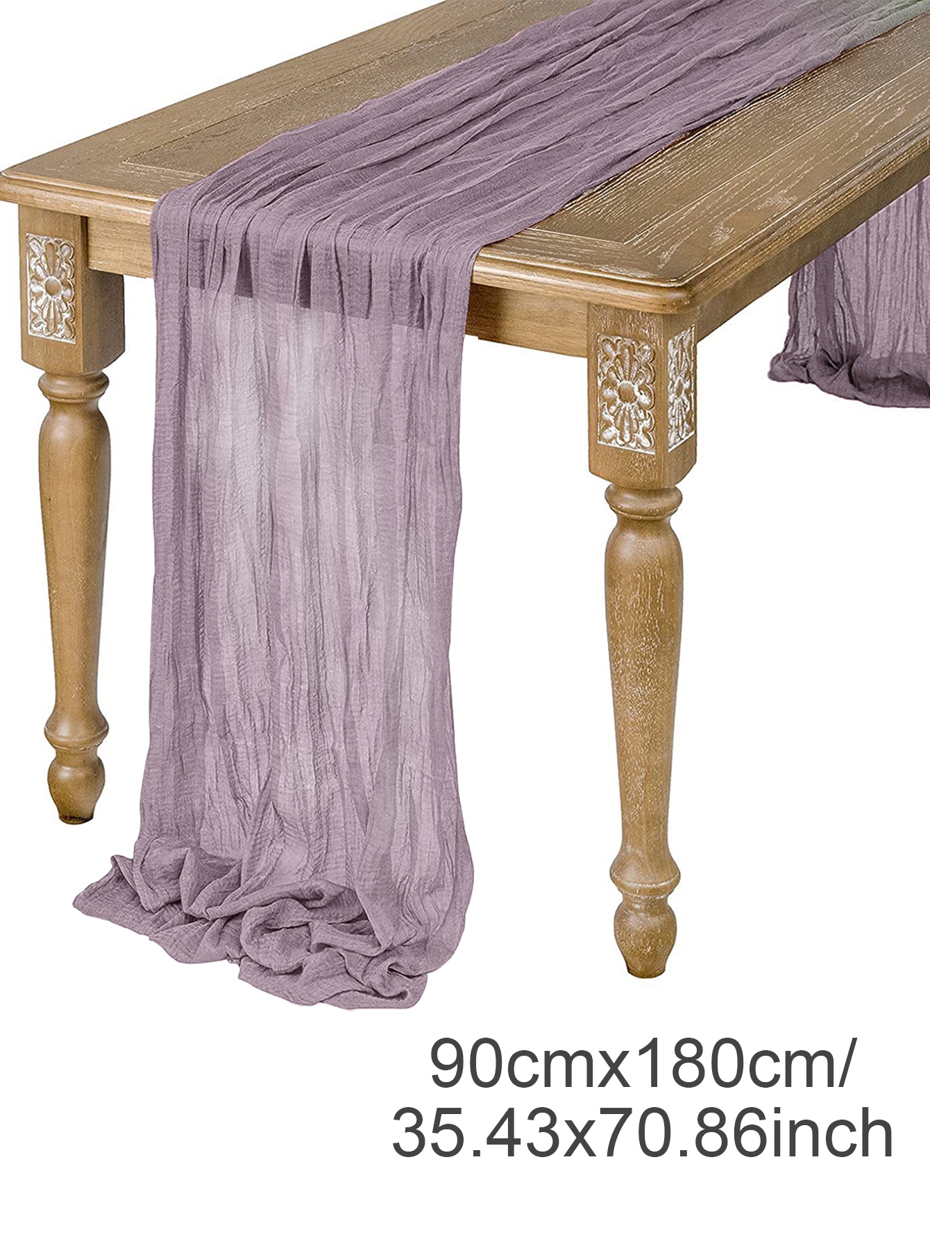Camino de mesa de gasa semitransparente, tela de queso salvia, ajuste de mesa, comedor, de boda Vintage, banquetes de Navidad, Arcos, decoración de pasteles