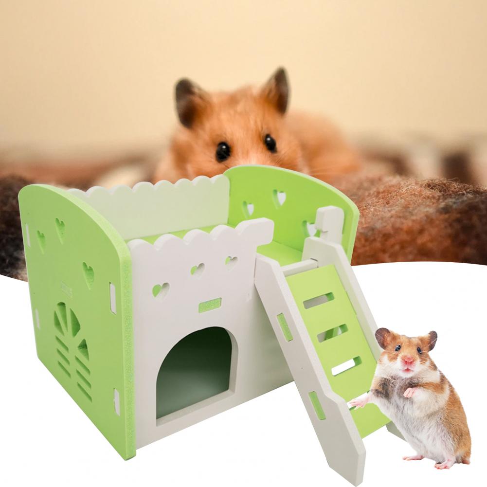 Chinchilla Hut Breathable Guinea-pig House Cage Accessories Ventilated Safe Hedgehog Chinchilla Villa Living Hut