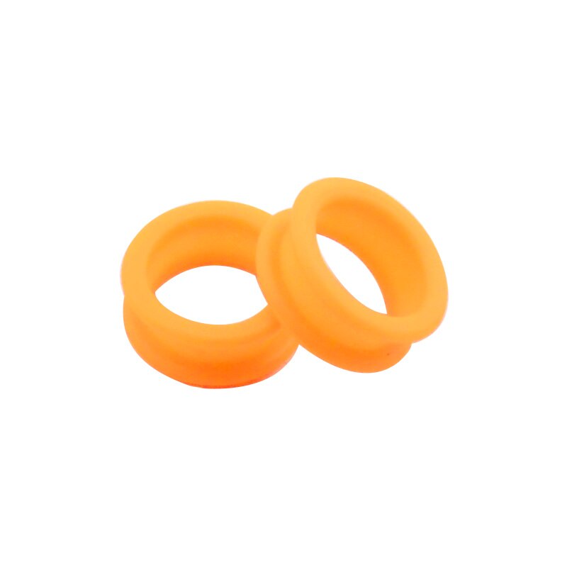 Salon Soft Silica Gel Hair Scissors Silicone Finger Rings Scissors Inserts Groomer Accessories Handle Rings for Barber Shears: Orange