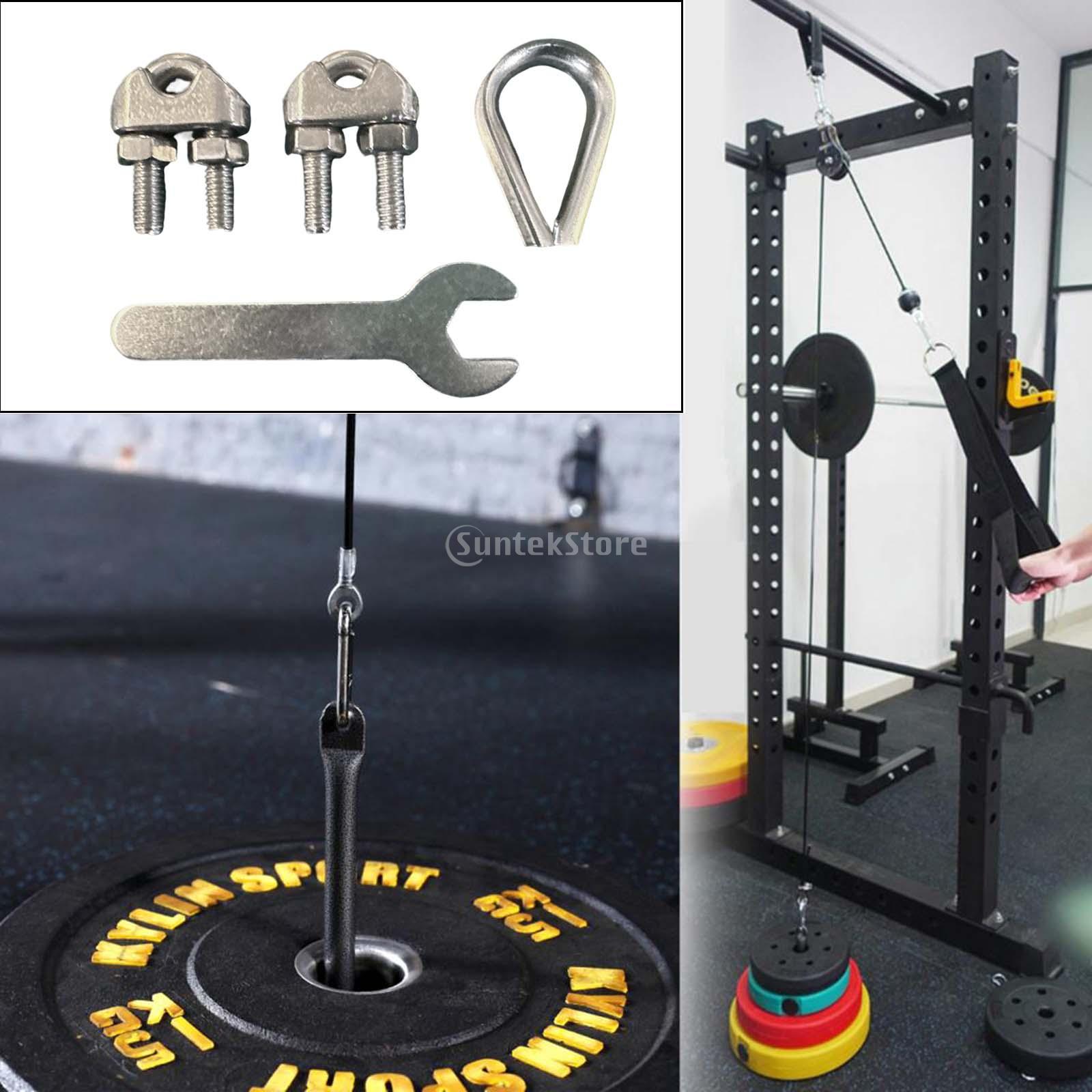 Gym Katrol Machine Kabel Ball Stopper Bevestigingsset Gewicht Kabel Machine Waslijn Katrol Kit Gym Apparatuur Onderdelen Voor Workout