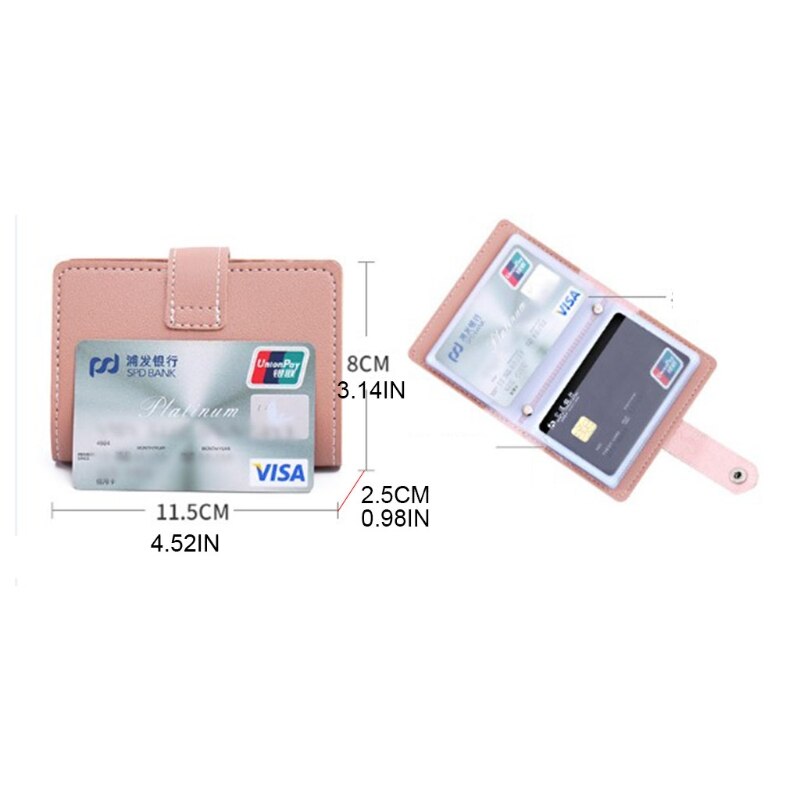 Pu Leer Zaken Id Credit Card Holder Pocket Case Purse Wallet Organizer 20CA