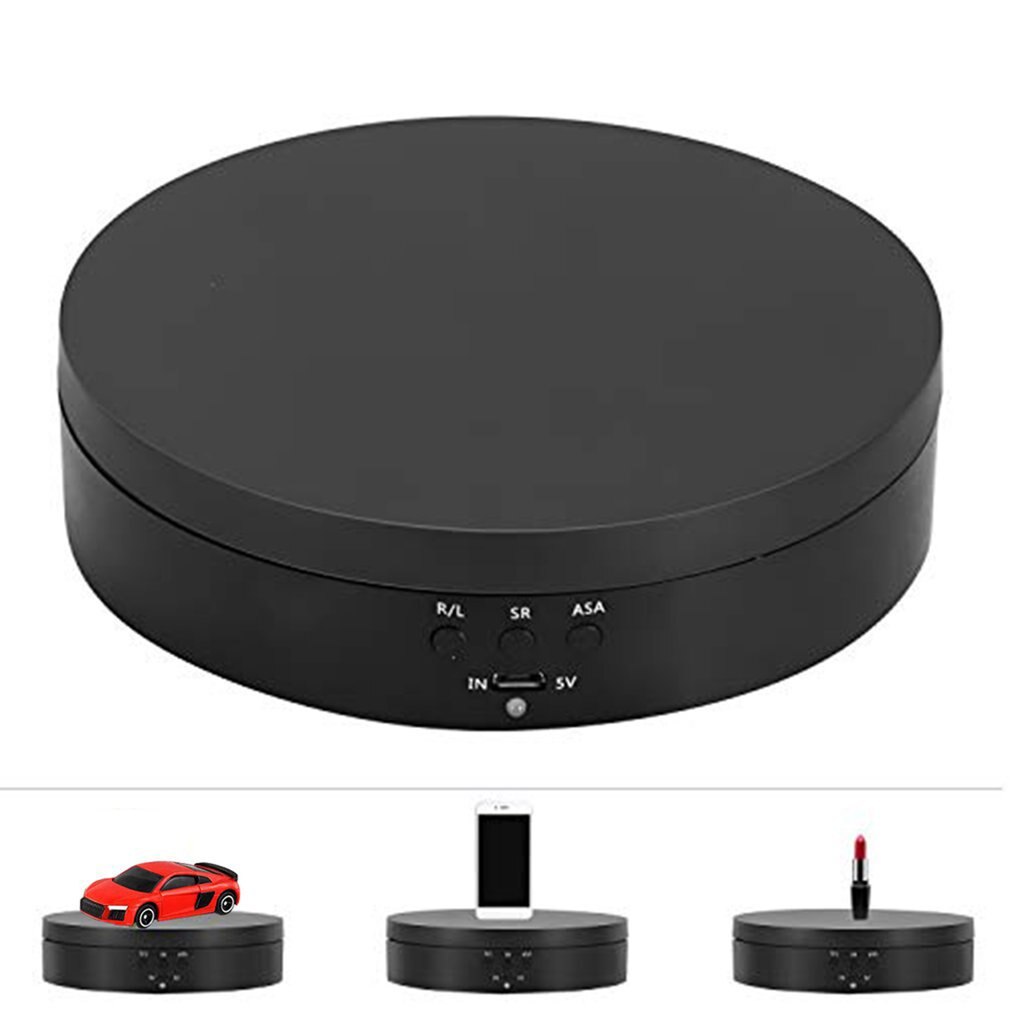 Plateau tournant électrique, chargement automatique, pour bijoux en direct, rotatif à 360 degrés, affichage panoramique