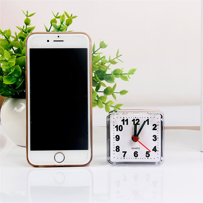 1PC Square Small alarm clock cute student clocks bedroom bedside office electronic clock