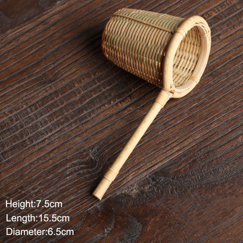 Teaism Tea Table Decor Tea Decorative Tea Strainers Bamboo Rattan Gourd Shaped Tea Leaves Funnel Ceremony Accessories: A6