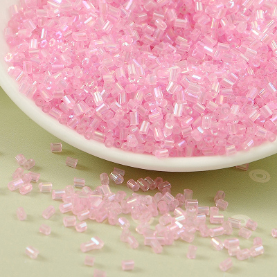 20g/1440 st 2mm ab genomskinliga glaspärlor bugelrör pysselpärlmaterial handgjorda halsringning korsstygn broderitillbehör
